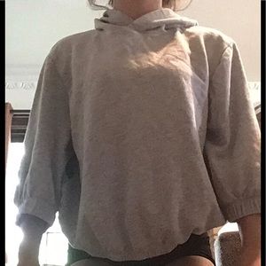 Zella light gray thin sweatshirt.